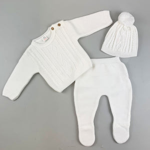 Baby boy white jumper best sale