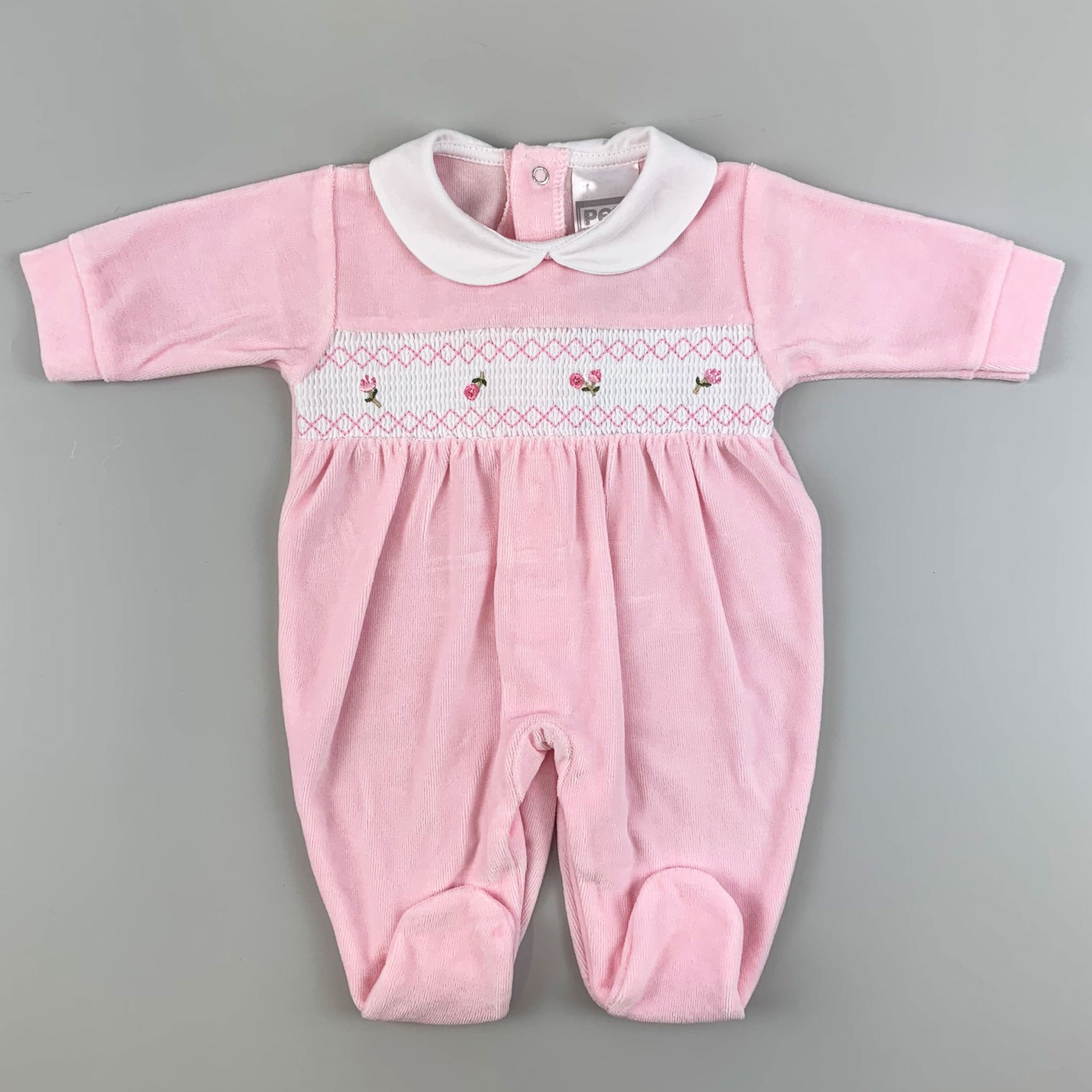 pink and white baby girs outfit