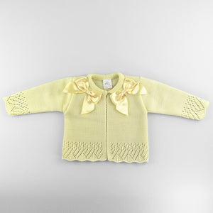 baby girls easter yellow cardigan