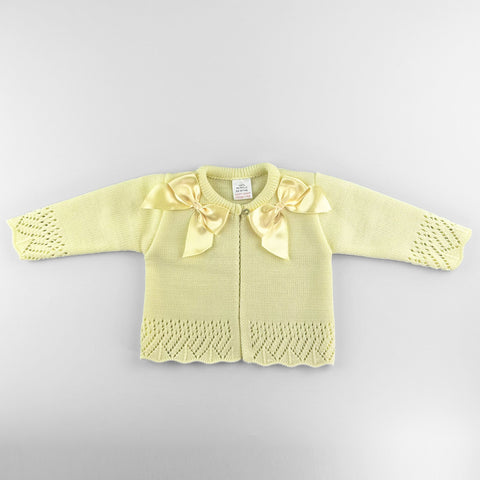 baby girls easter yellow cardigan