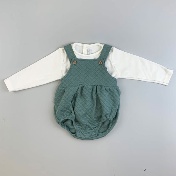 Baby Boys Quilted Outfit - Green - Calamaro 11053