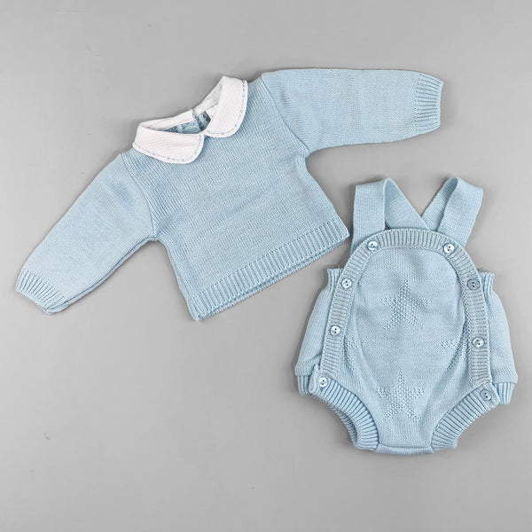 baby boys knitted two piece outfit