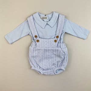 baby boys knitted two piece outfit