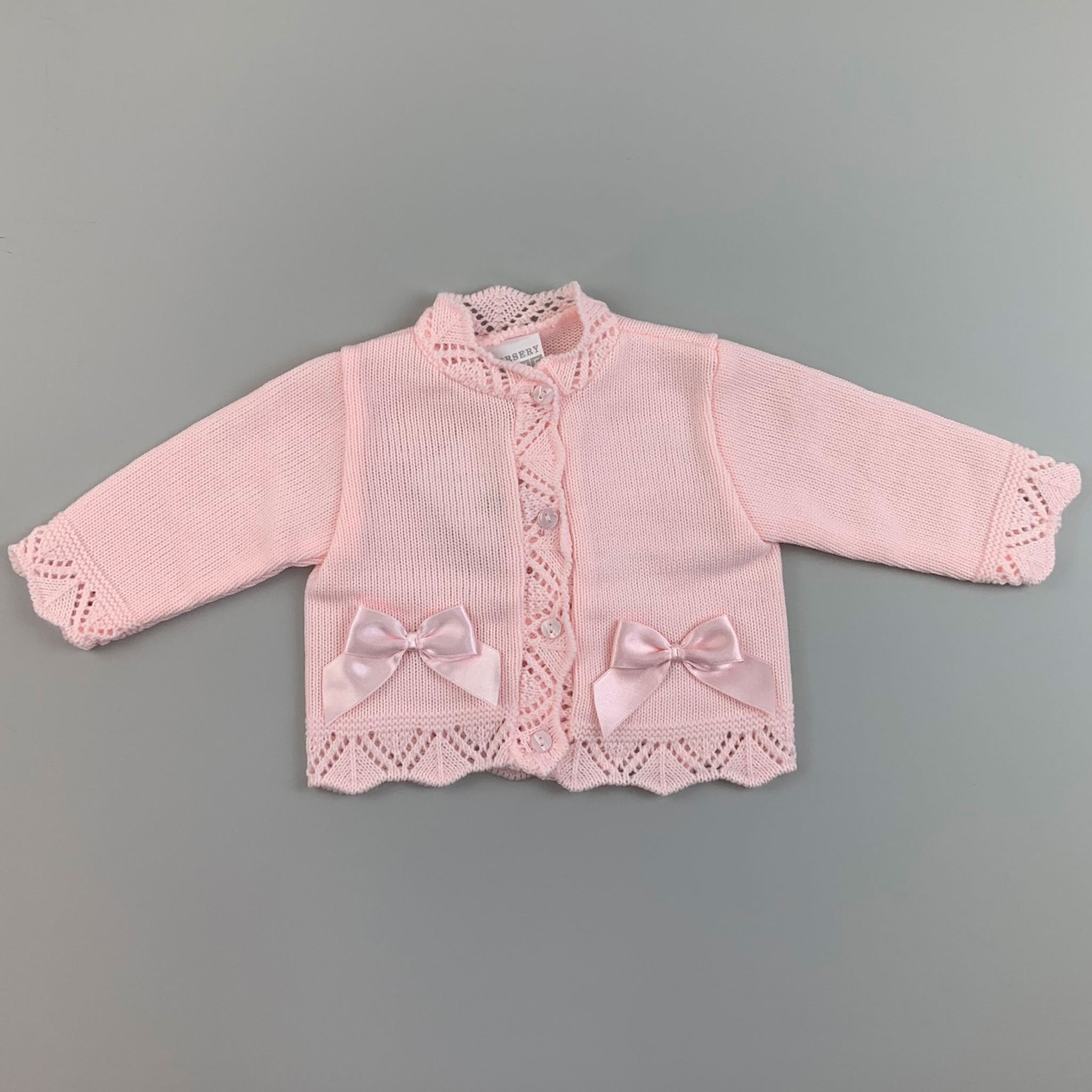 baby girls knitted  cardigan with bows