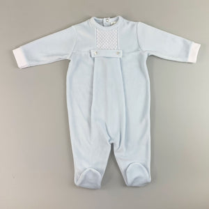 baby boys blue slepsuit