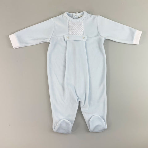 baby boys blue slepsuit