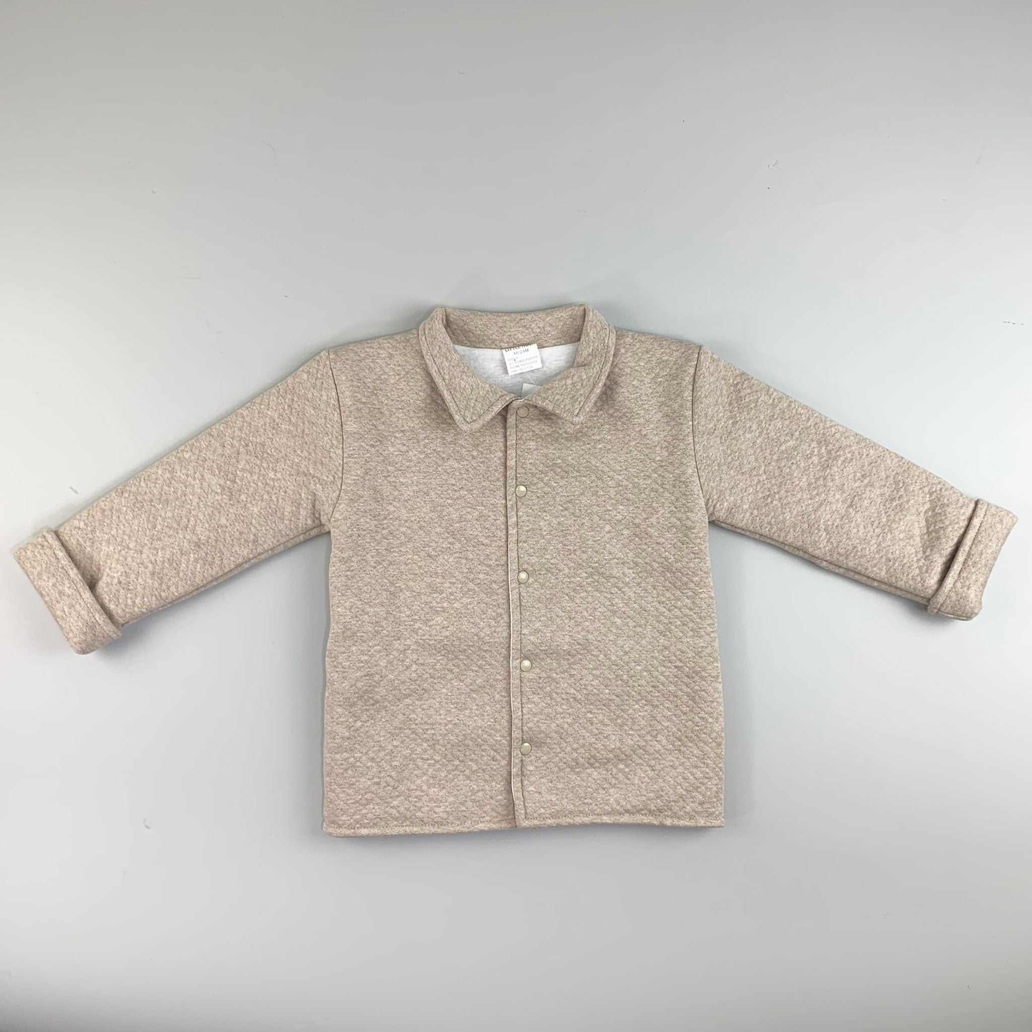 baby boys beige winter coat