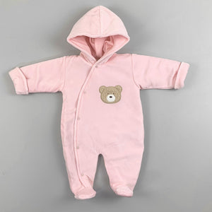 baby girls pink bear baby pex winter suit