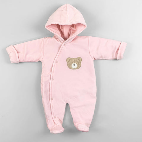 baby girls pink bear baby pex winter suit