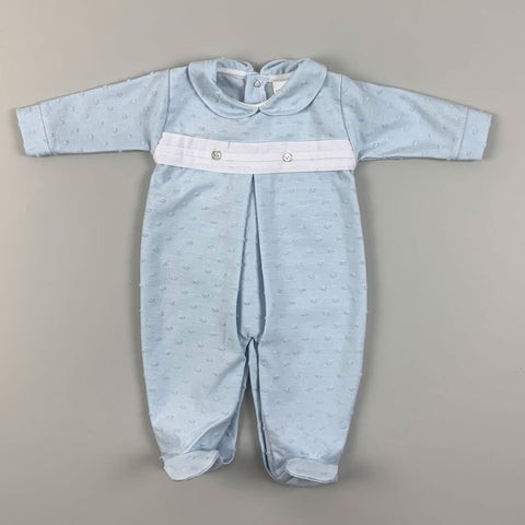 Baby Boys All in One Sleepsuit - Blue