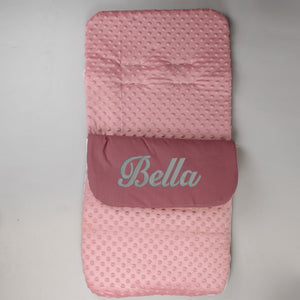 baby girls personalised pink cosy toes