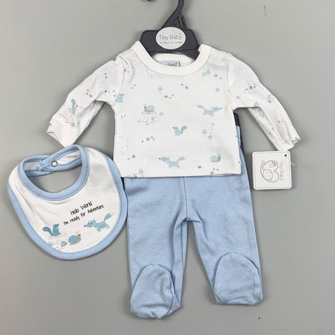 Premature Sleepsuit Trousers, Shirt and Bib