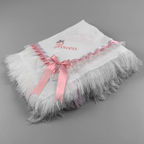 Baby Girl's Luxury Princess Shawl - Personalised