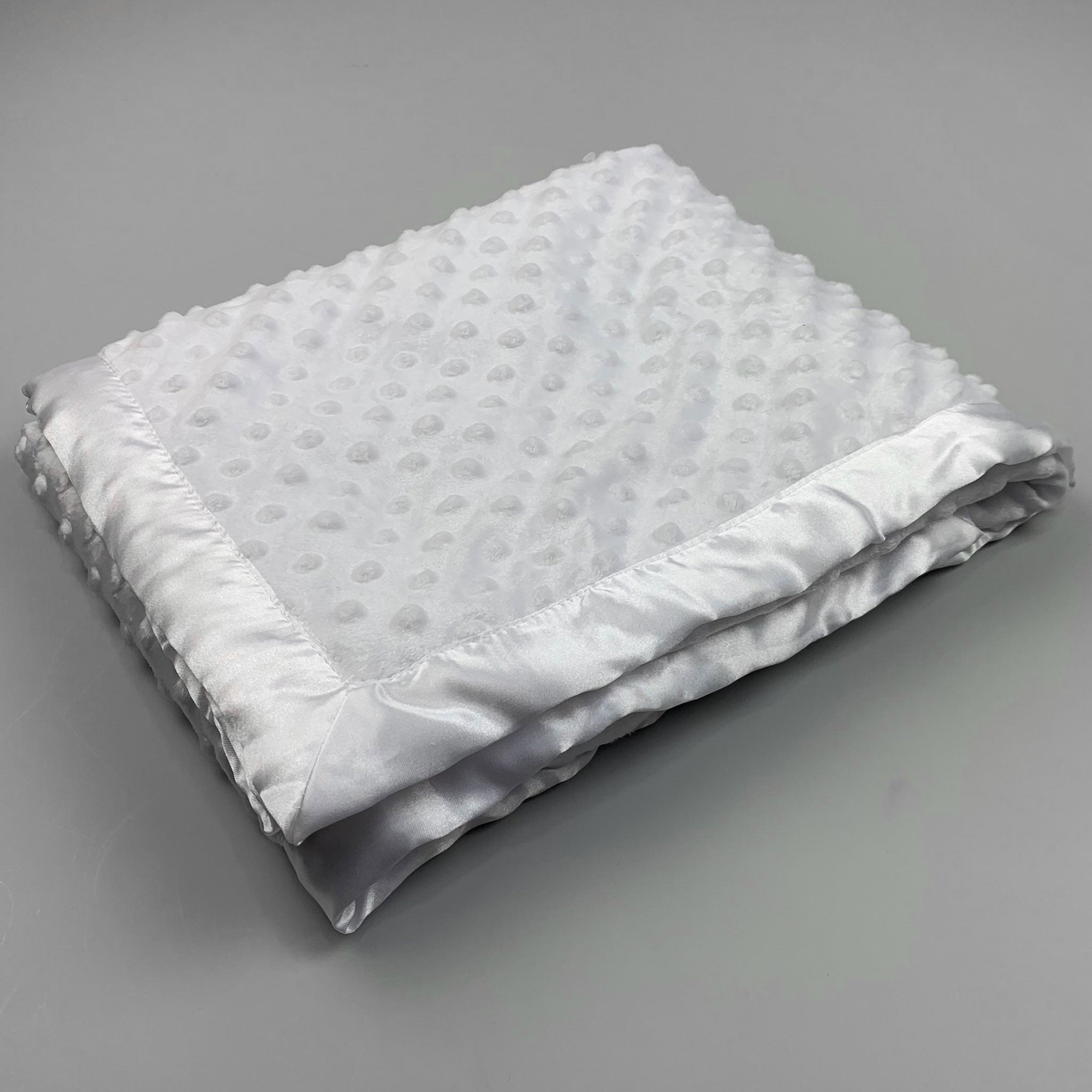 baby unisex white blanket