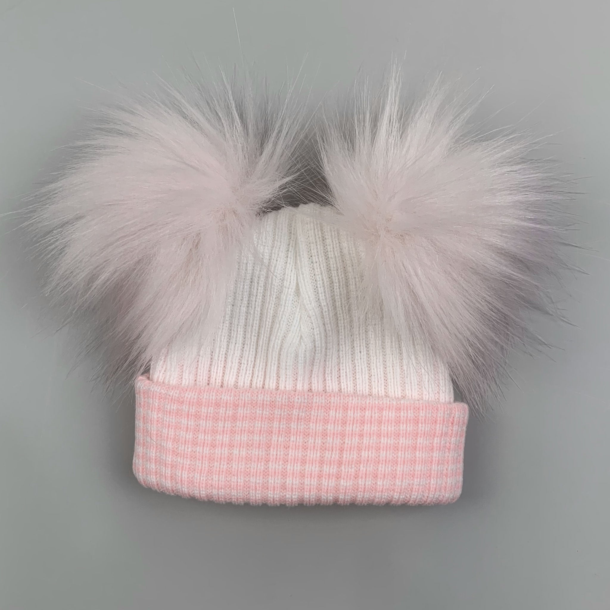 baby girls pink waffle newborn hat