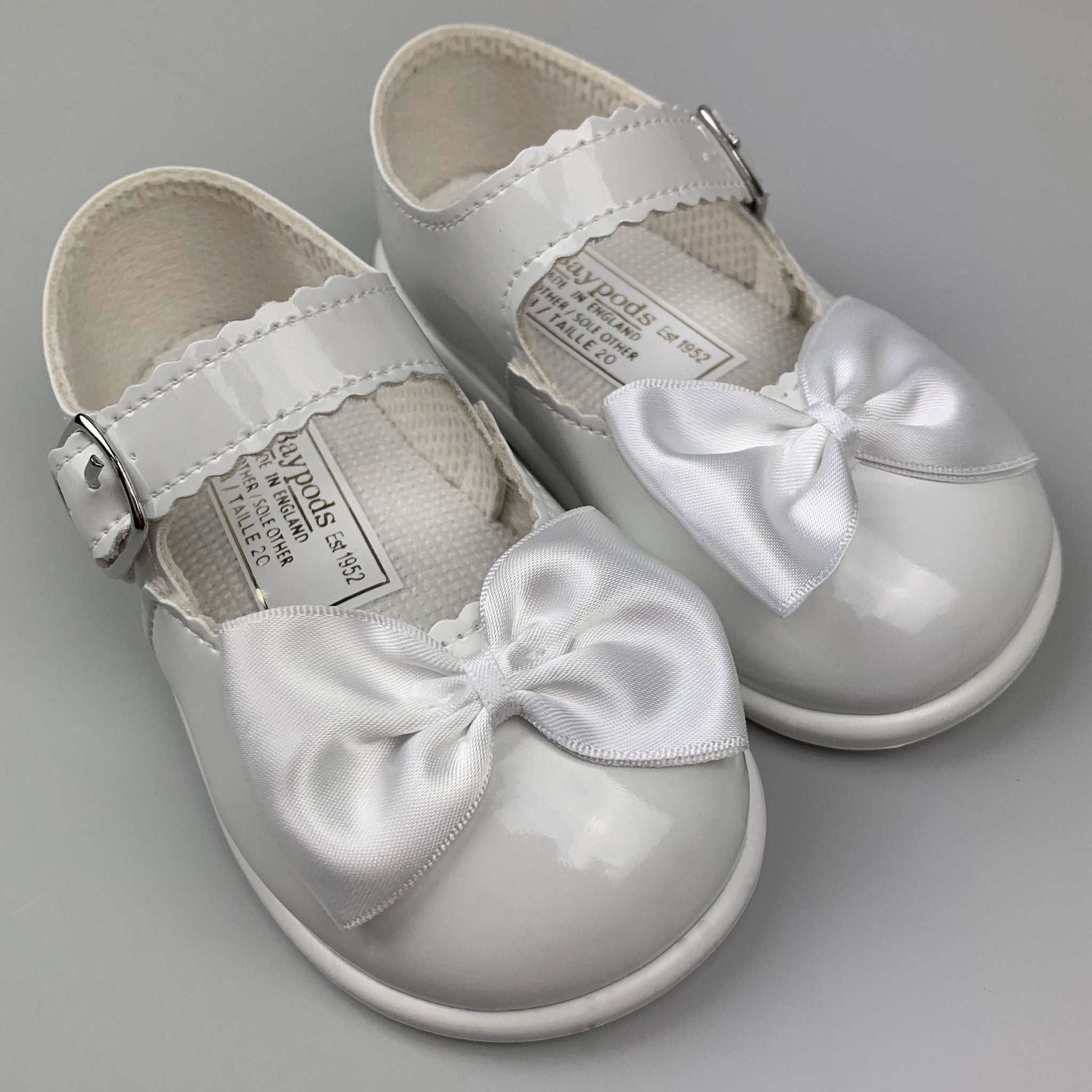 baby girls hard sole bow baypod shoes