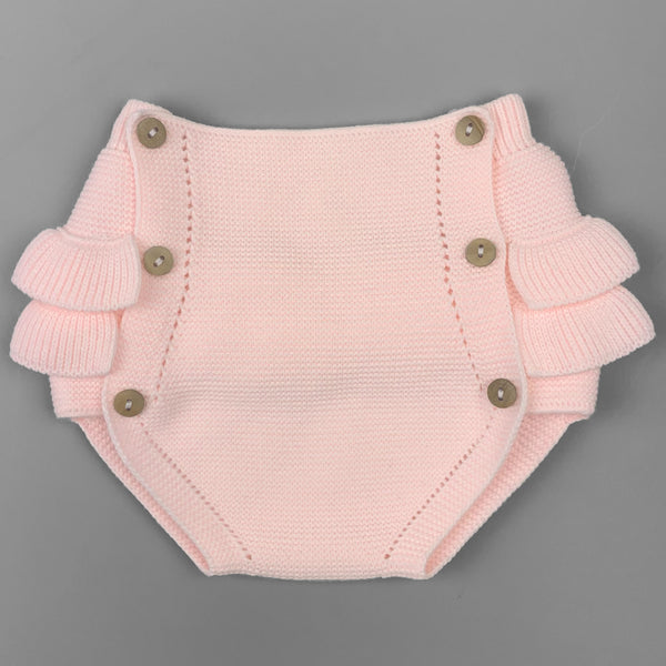 Baby Girls Pink Knitted Jumper With Jam Pants