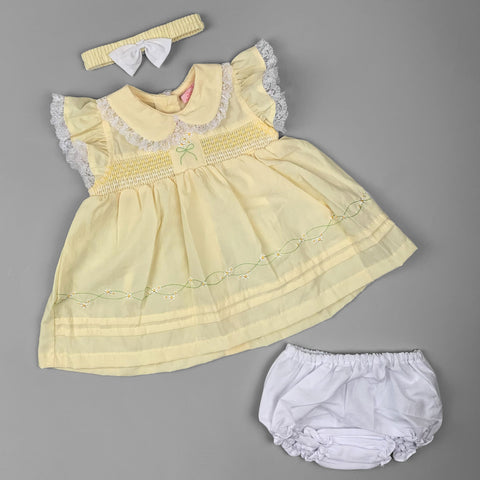 baby girls yellow summer dress