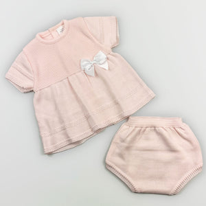 baby girls pink dress two piece outfit