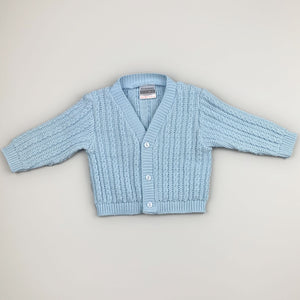 baby boy blue knitted cardigan