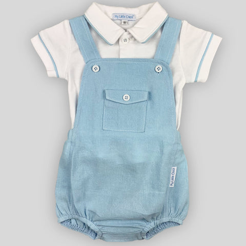 baby boys linen romper
