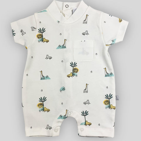 baby boys jungle romper