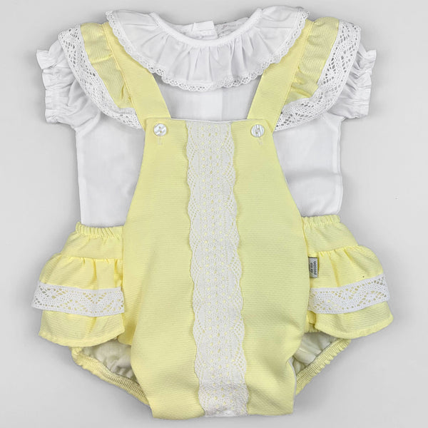 baby girls yellow two piece outfit