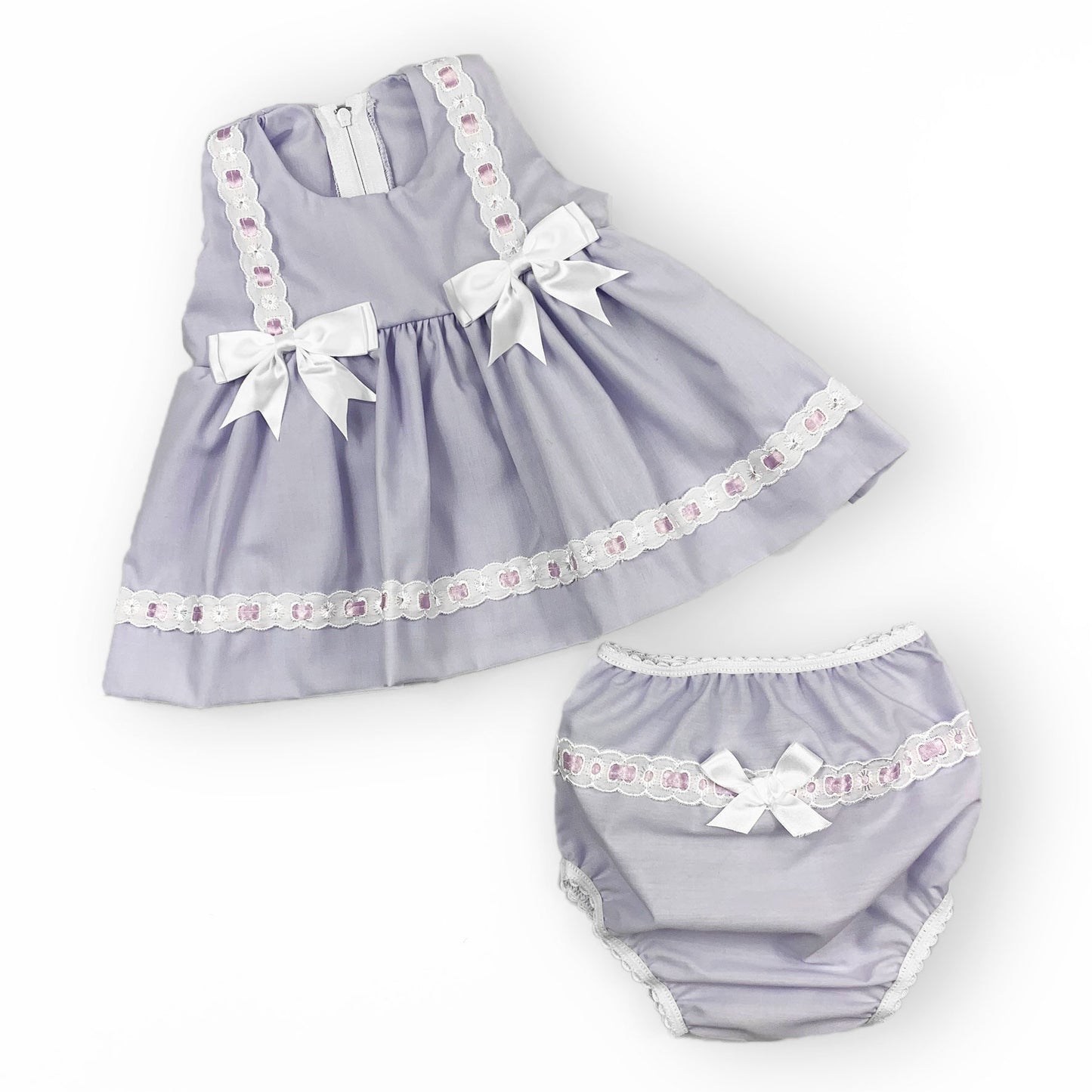 baby girl lilac dress with knickers