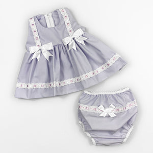 baby girl lilac dress with knickers