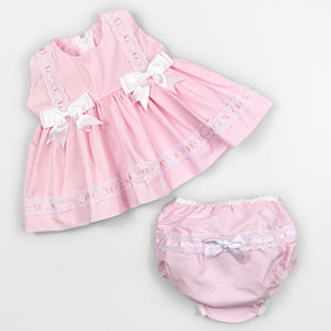 baby girls pink summer dress two piece dress