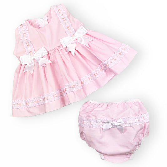 baby girls pink summer dress two piece dress