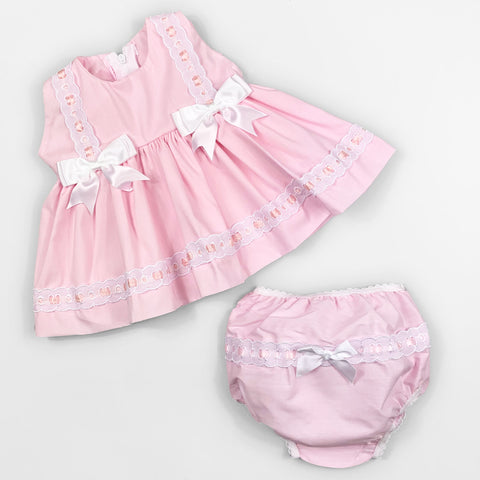 baby girls pink summer dress two piece dress