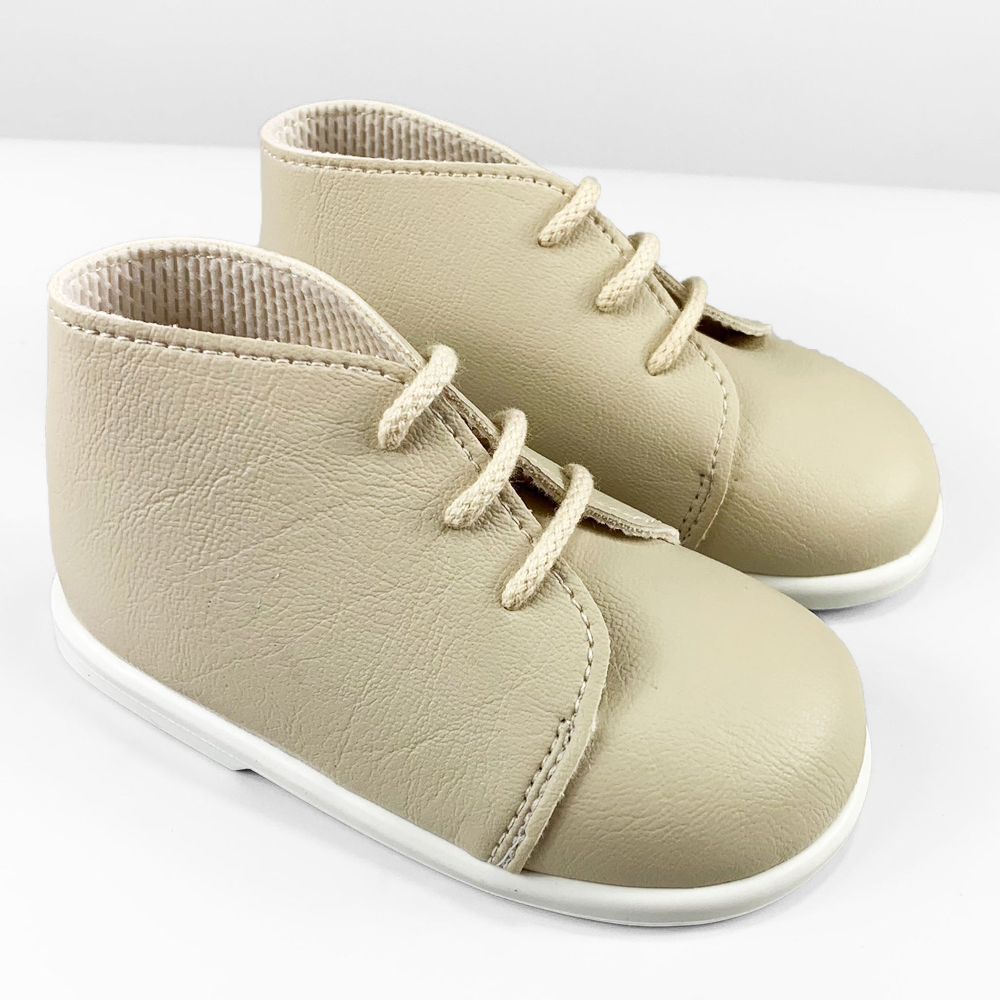 beige unisex hard sole boots