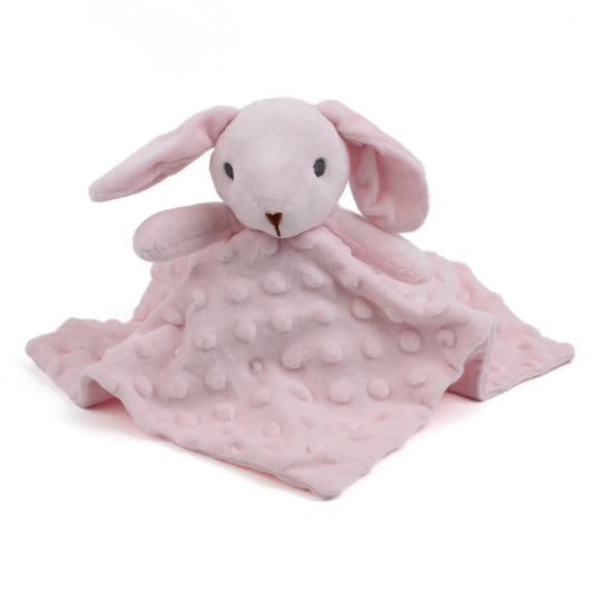 pink baby comforter bunny