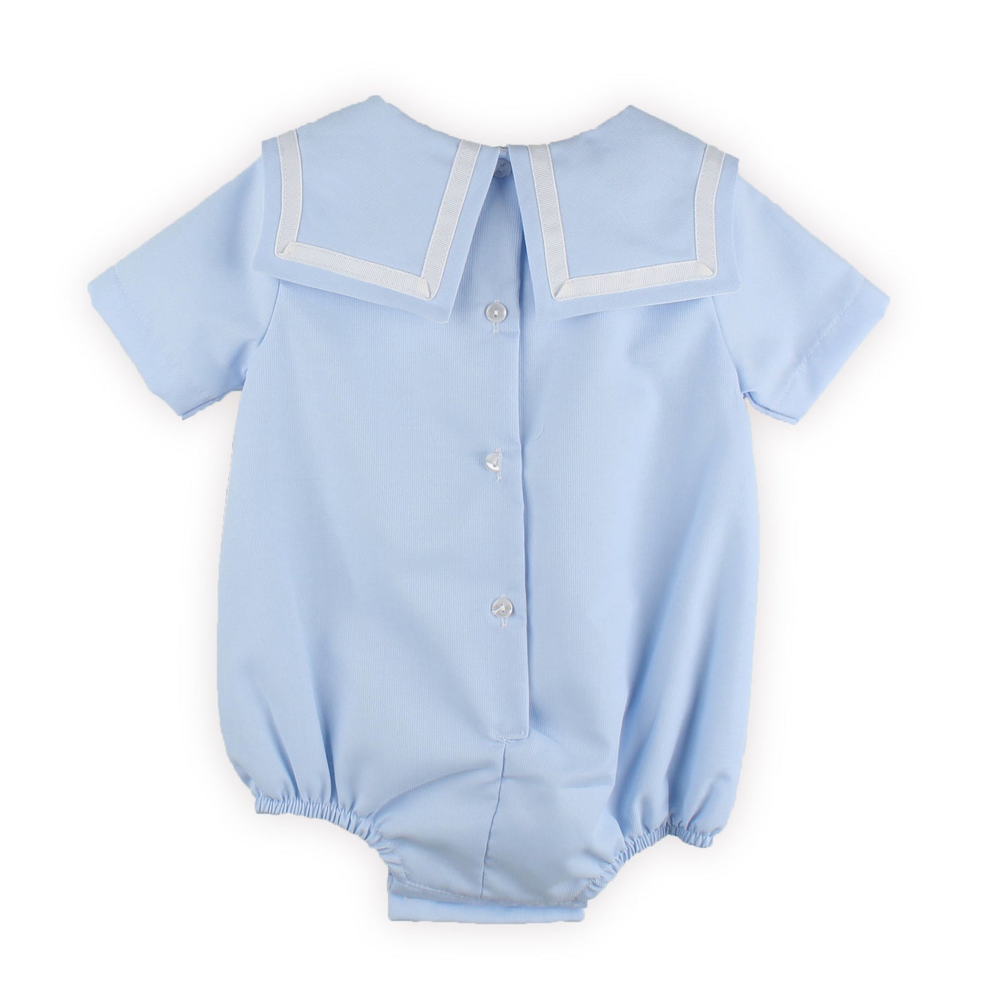 Personalised Blue Baby Sailor Romper – Made in Portugal