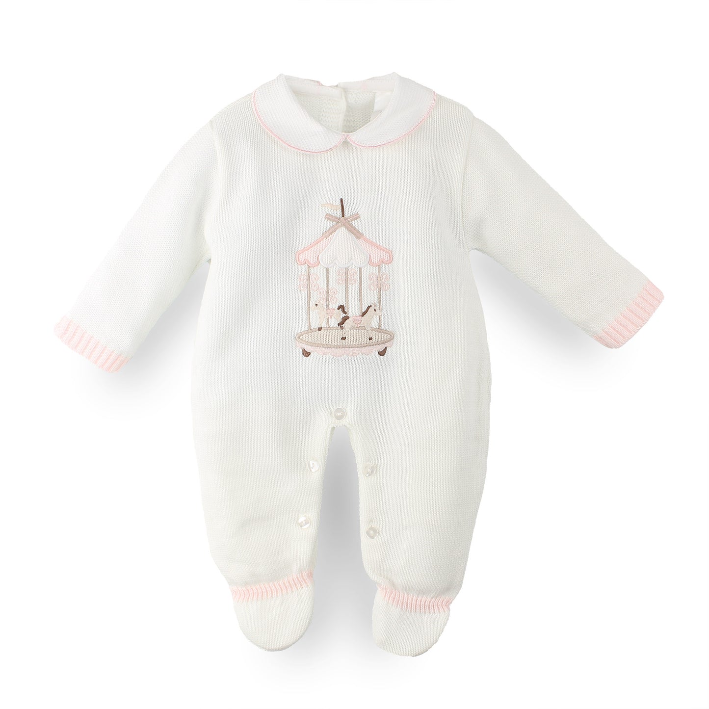 Baby Girls Carousel Knitted All in One | Made in Portugal