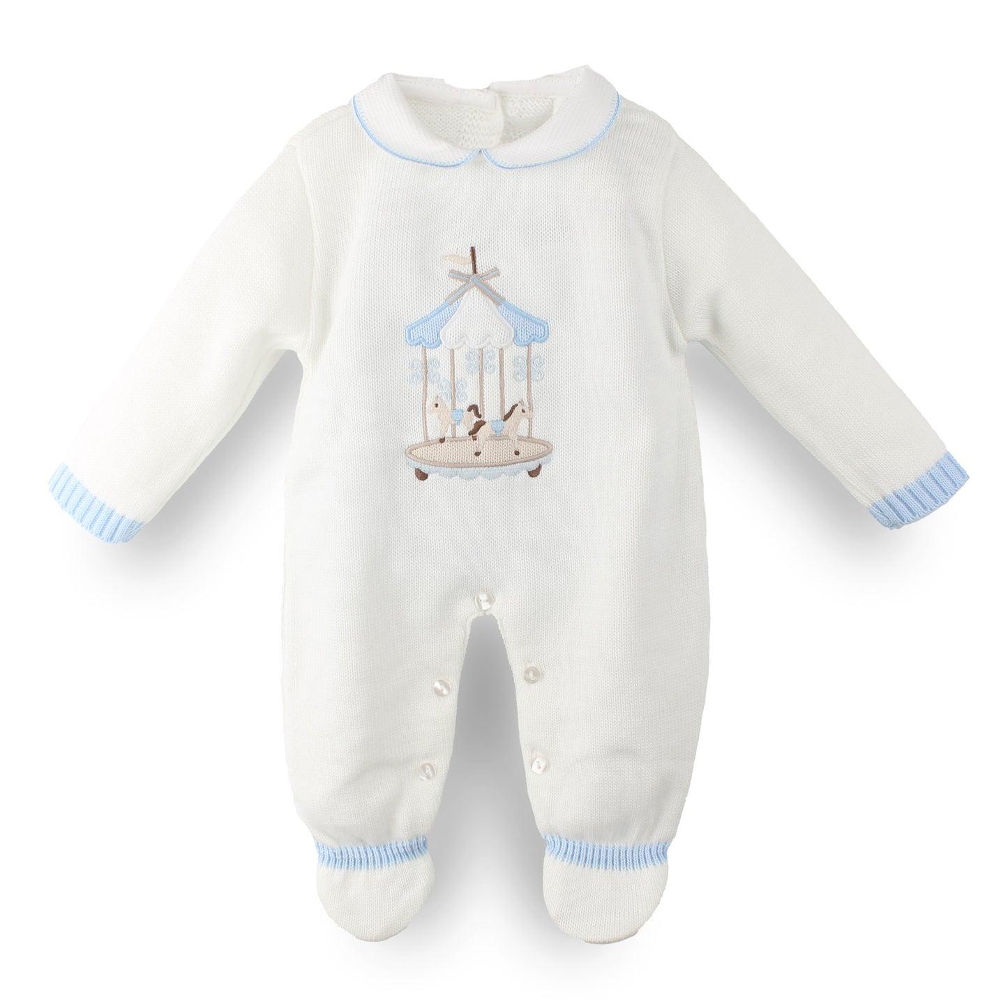 Baby Boys Carousel Knitted All in One | Made in Portugal
