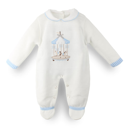 Baby Boys Carousel Knitted All in One | Made in Portugal