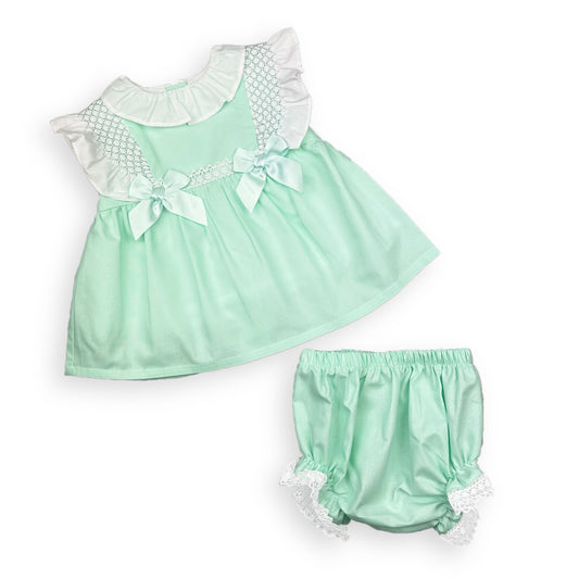 baby girls mint green summer dress
