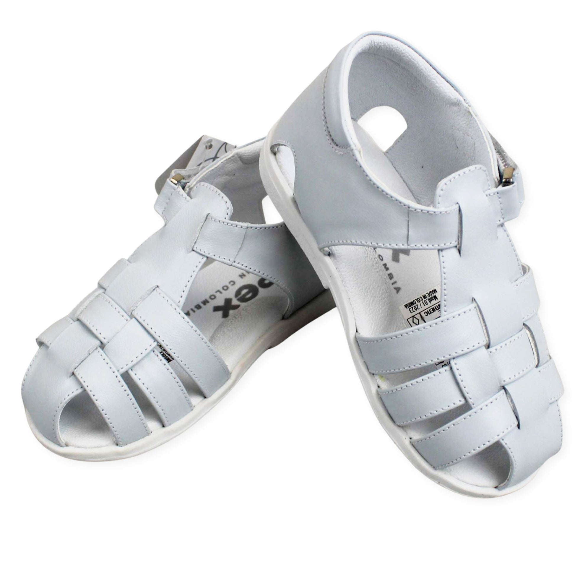 boys sandals pex leather in blue