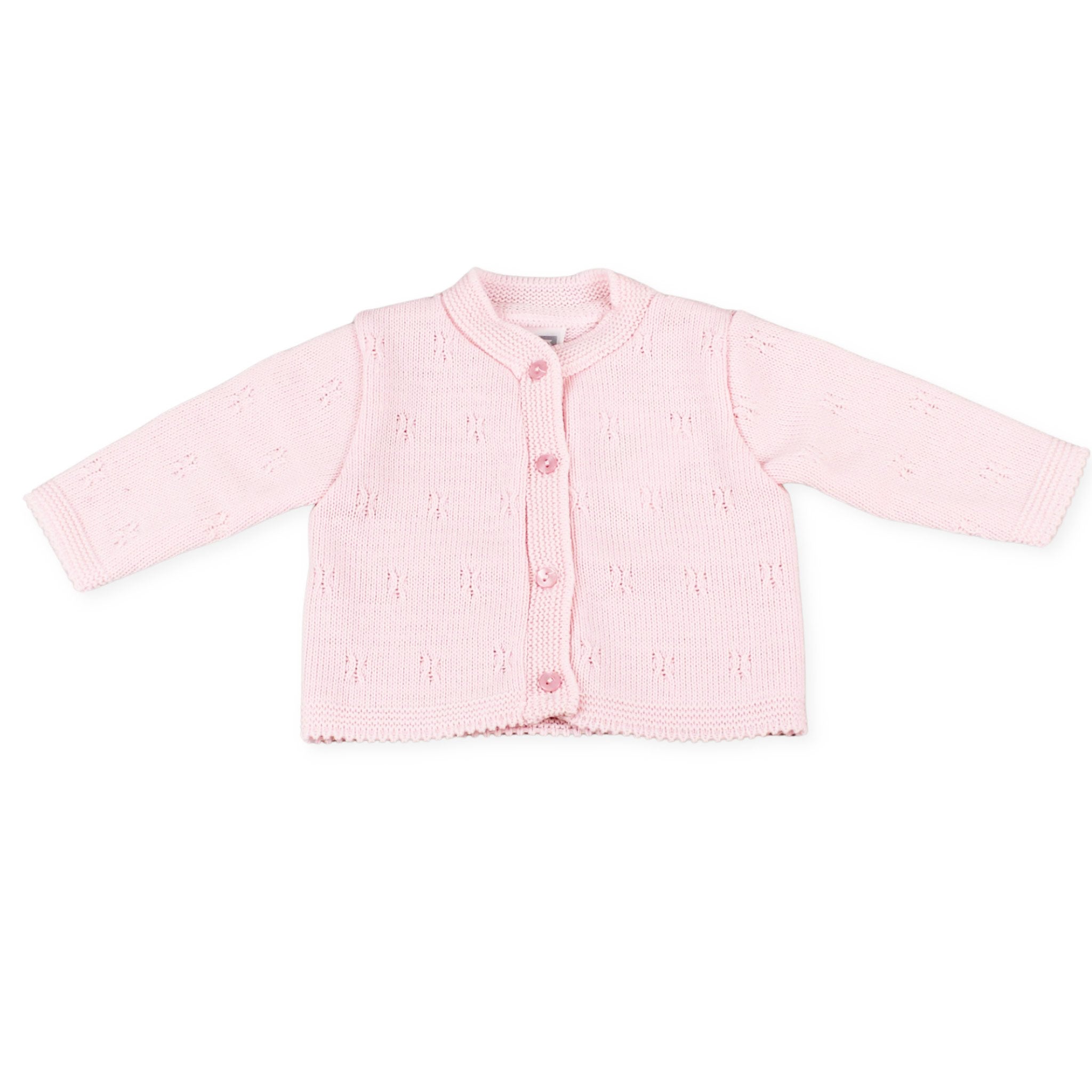 baby girl pink knitted cardigan by Pex