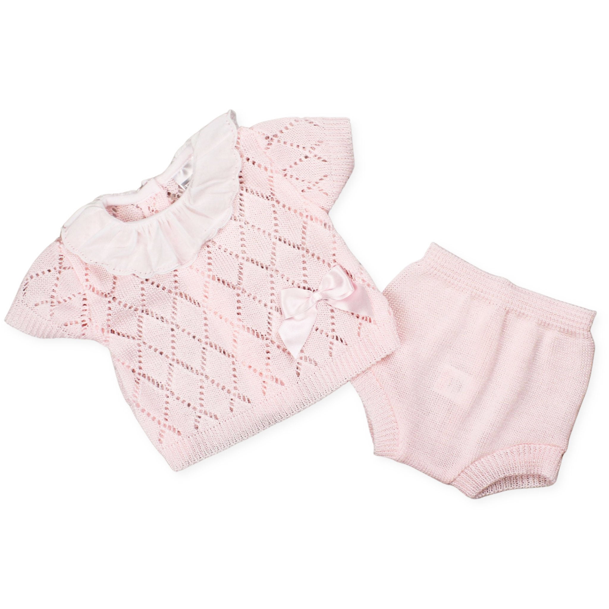 baby girls knitted summer outfit