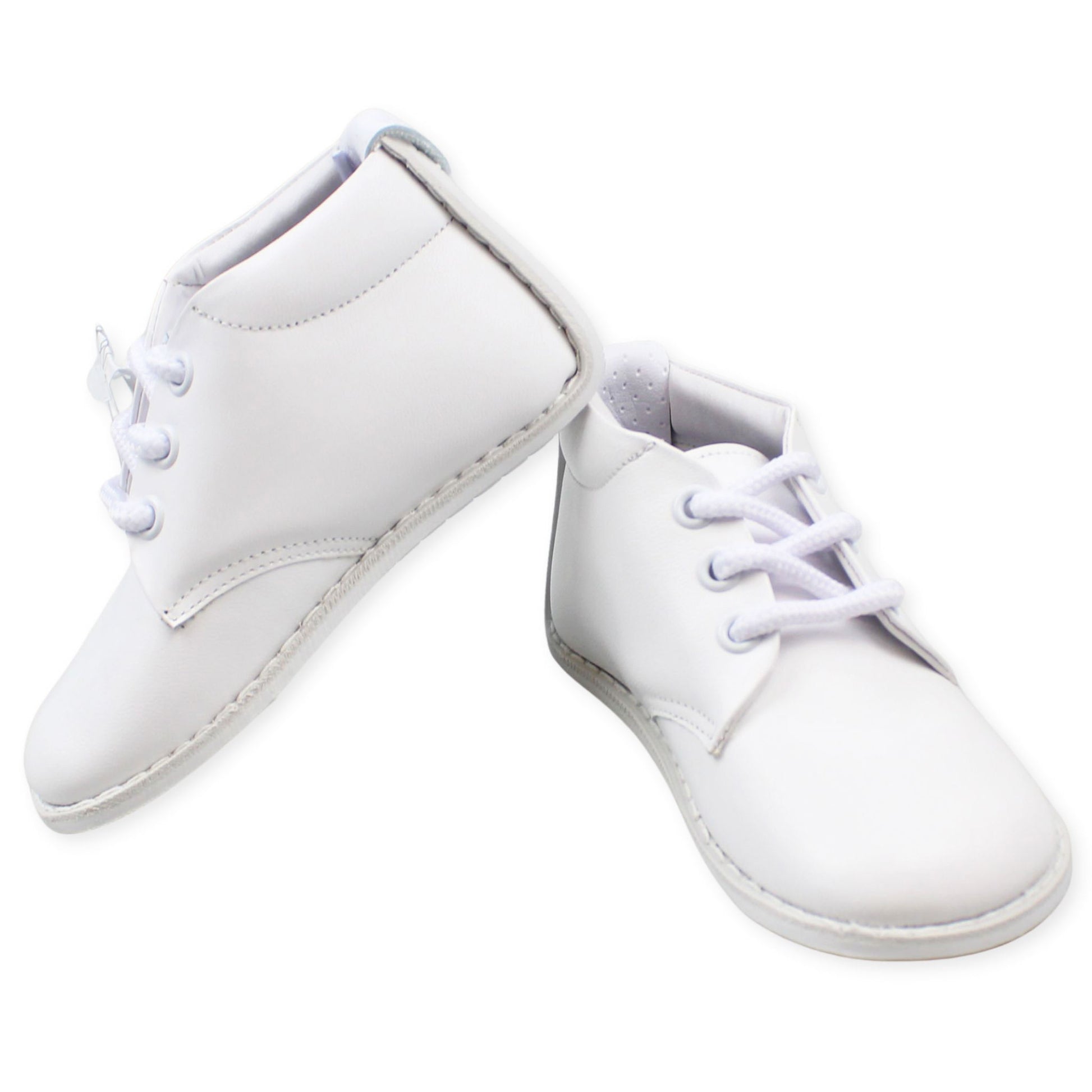 PEX White Leather First Walker Shoes for Boys – Lullaby Lane Baby Shop