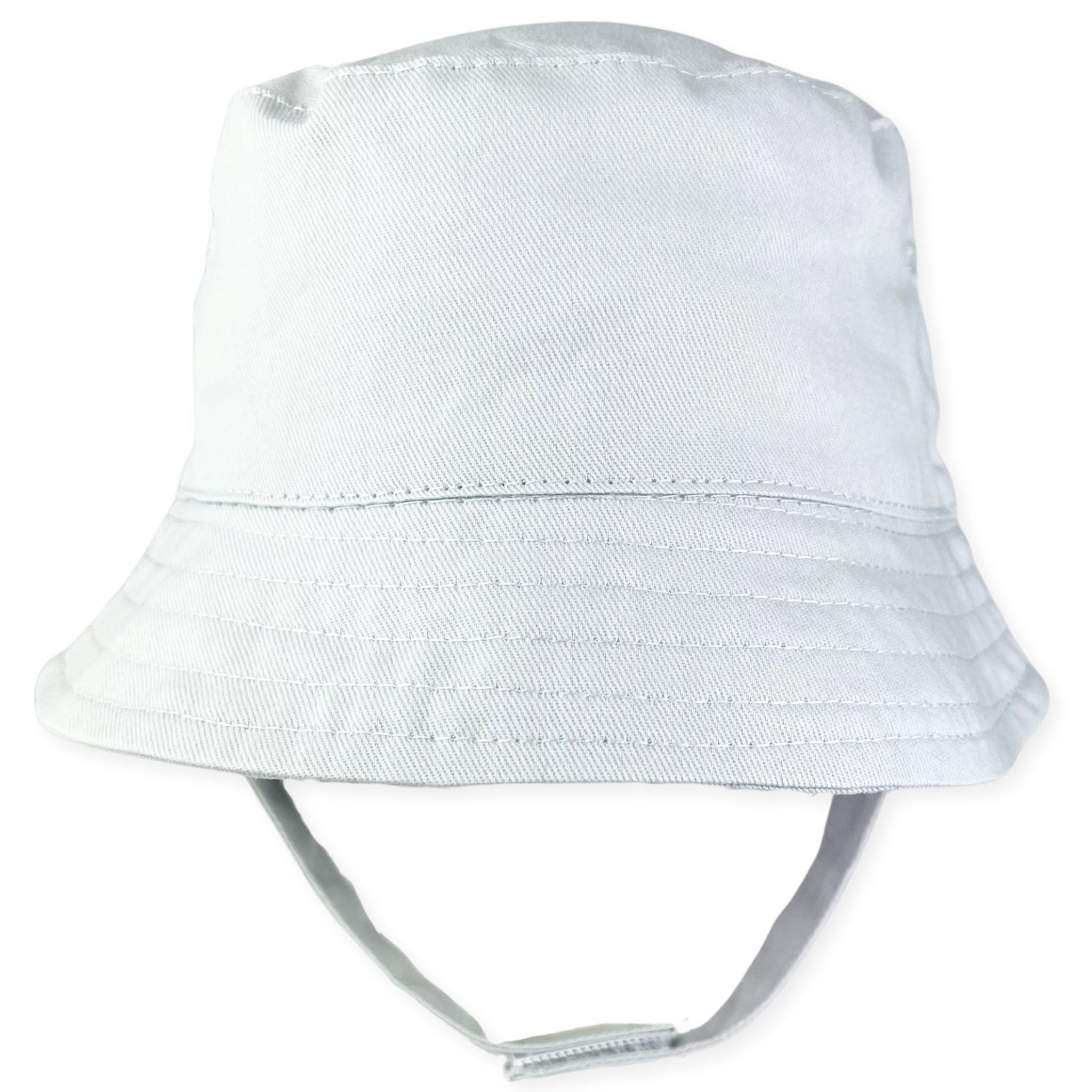 silver grey bucket hat for baby