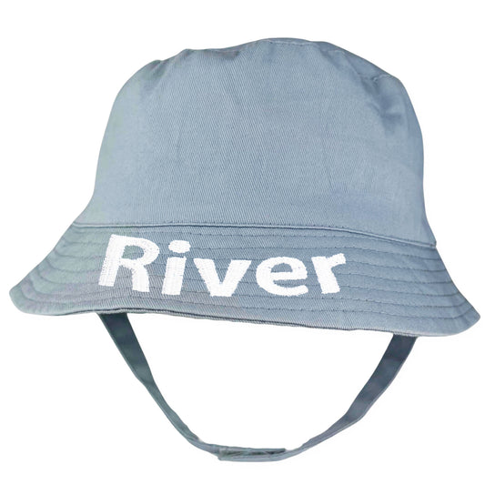 baby boys custom blue bucket hat