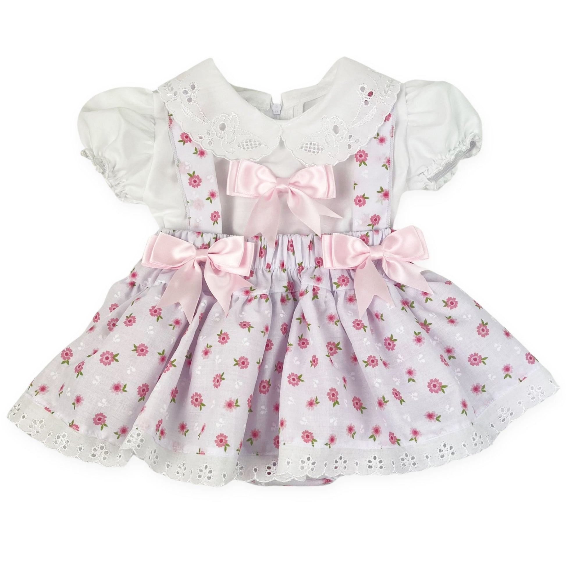 baby girl pink summer dress 2 piece outfit in pink