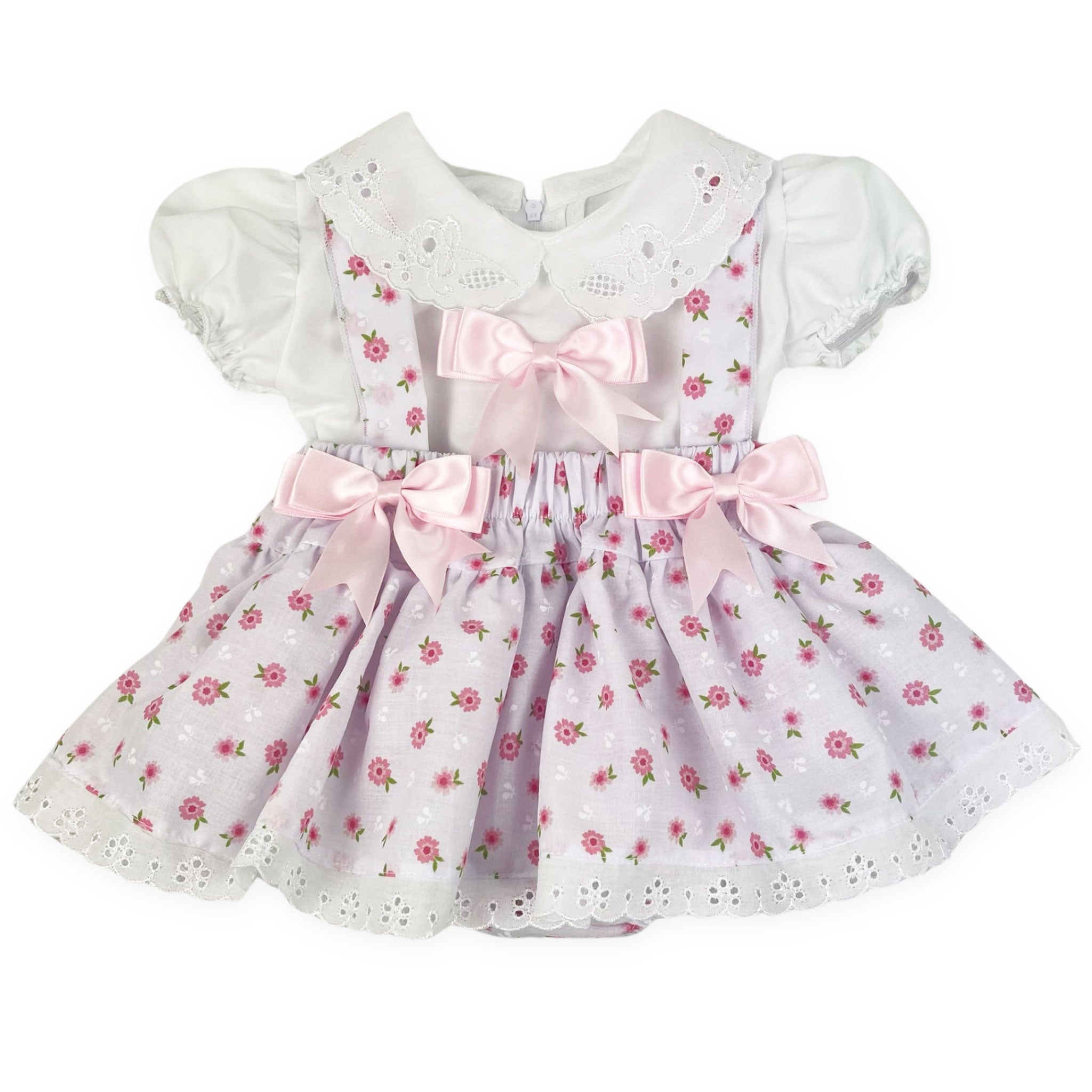 baby girl pink summer dress 2 piece outfit in pink