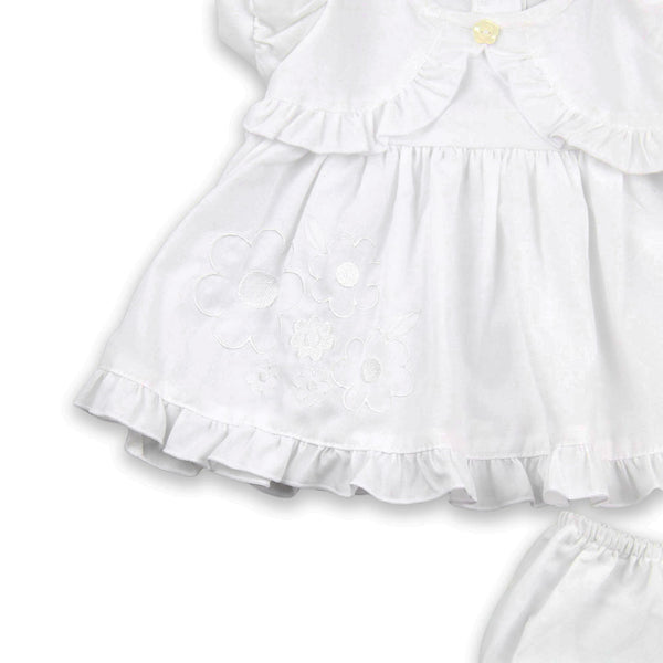 Baby Girls Dress with matching knickers & Sun Hat