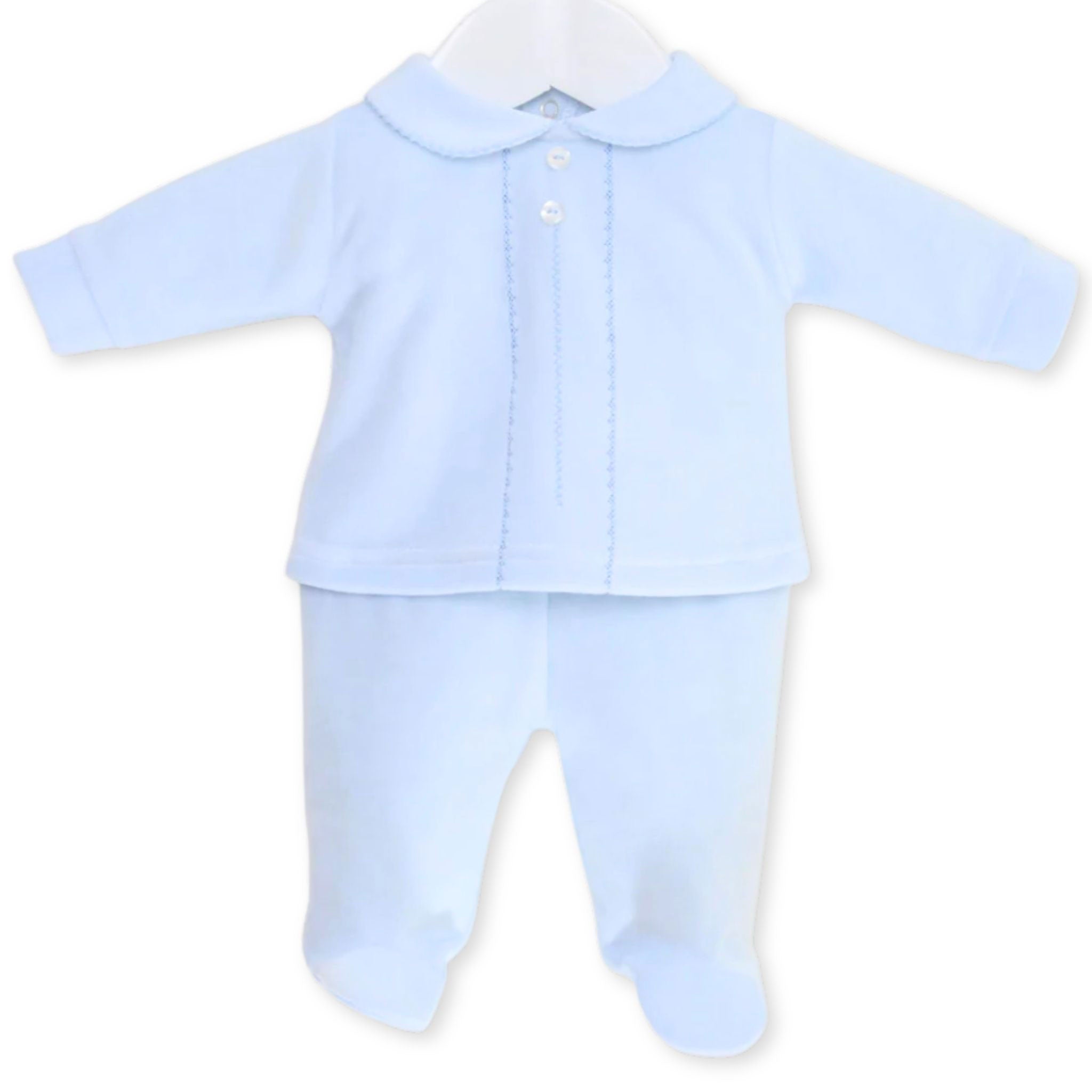 Baby boys two piece blue outfit