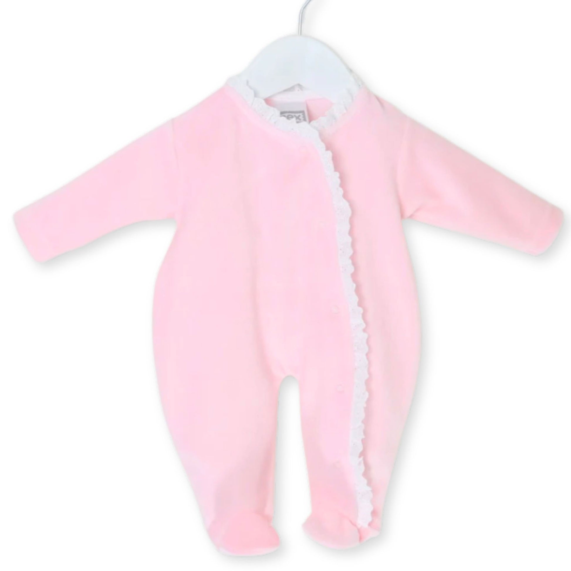baby girls velour all in one 